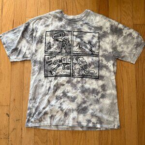 Disney Parks Star Wars Medium Storm Trooper Comic Tye Dye Short Sleeve Shirt